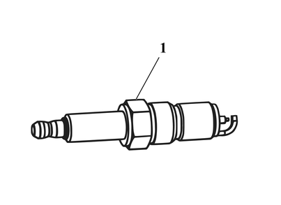 Engine Group - Spark Plug Diagram and Parts List for 076830-04  Briggs and Stratton Generator